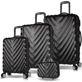 Zoozie Bags Juego de maletas de 4 piezas Negro